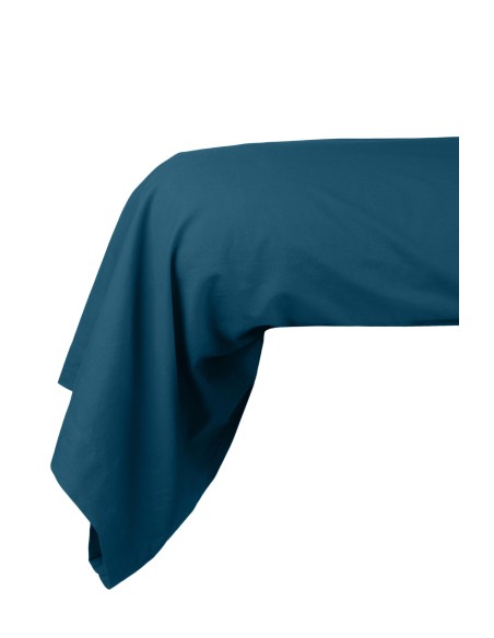 cottage traversin 45x185 100% petrole 60fils cot.lave