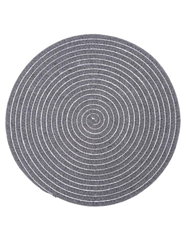 set table shiny gris fonce d35 D. 35 x H. 0,5 cm