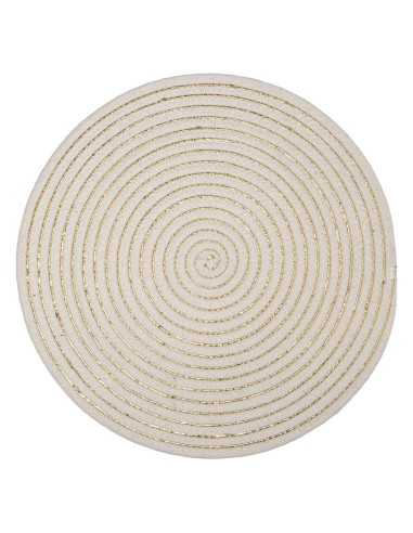 set table shiny beige d35 D. 35 x H. 0,5 cm