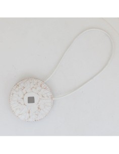 2803901-embrasse bois aimantee thao mm - blanc/naturel