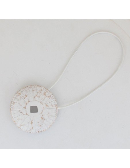 2803901-embrasse bois aimantee thao mm - blanc/naturel