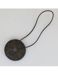 embrasse bois aimantee thao mm - noir/or