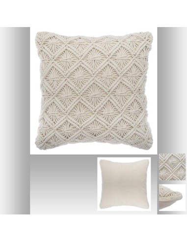 163957 - coussin macram ete 40x40