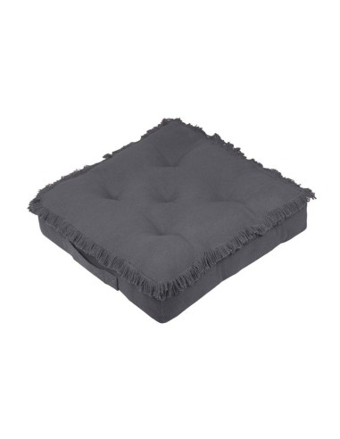 prague coussin sol 45x45x10 - anthracite 100%co