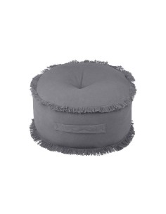 c8a061003-prague pouf rond 44cm h 20cm anthracite