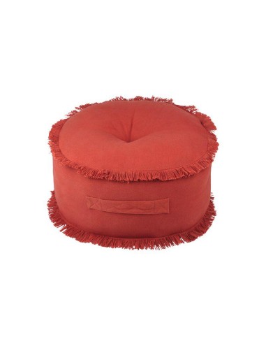c8a061004-prague pouf rond 44cm h 20cm terracota
