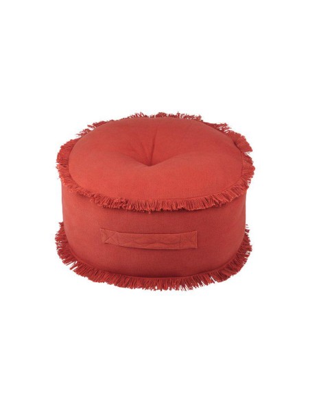 c8a061004-prague pouf rond 44cm h 20cm terracota