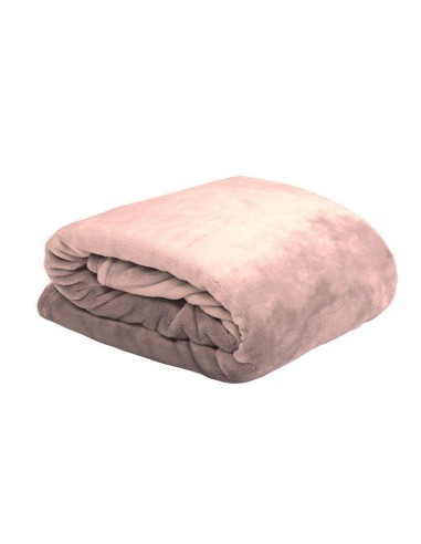 p25792022 - doudou plaid 130x160 cm rose poudre