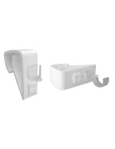 5925b01 - support pvc clip x 2 - blanc
