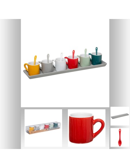 994725032 _ tasse plateau x6 colorama 9cl