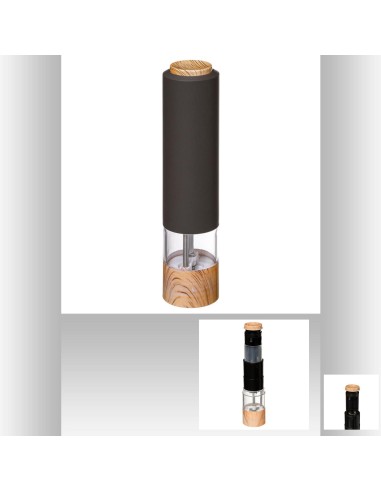 181807b-moulin poivr elect char modern D. 5,5 x H. 22,3 cm