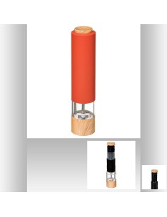 181807e-moulin elec ps 22cm rose mode D. 5,5 x H. 22,3 cm