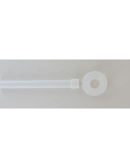 kit 160 cm d19 embout lunaire - blanc satine