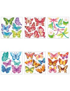 910744452 - sticker relief papillon x6 ass