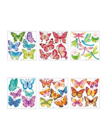 910744452 - sticker relief papillon x6 ass