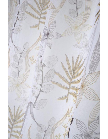 r6b4250cm - dolina voile 135x260cm /  cm blanc - 100% pe