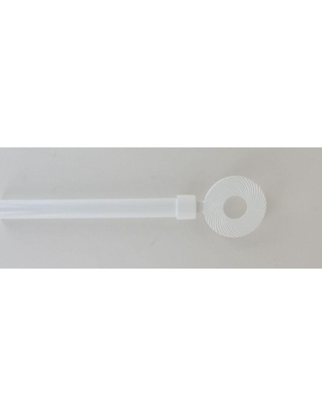 kit 250 cm d19 embout lunaire - blanc satine
