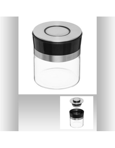 169213 - bocal ver+inox 0,7l pusheat D. 10,5 x H. 14,9 cm