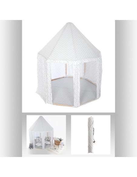 158449 - yourte grise 120x120x140