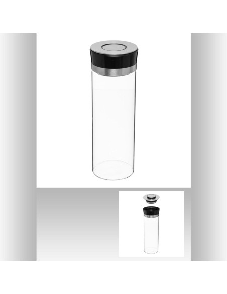 bocal ver+inox 1,7l pusheat D. 10,5 x H. 29,5 cm