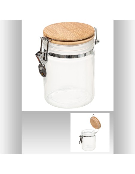 181809a-bocal verr+bam 0,75l blc mode L. 10 x P. 13,5 x H. 14,5 cm