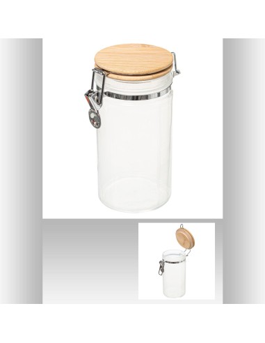 bocal verr+bam 1l blc mode L. 10 x P. 13,5 x H. 20 cm