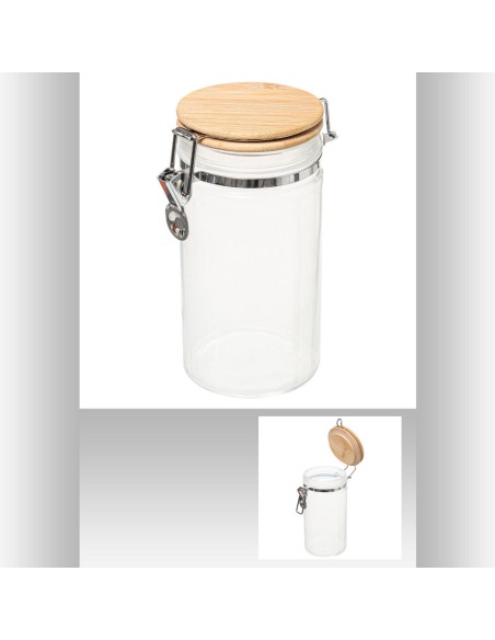 bocal verr+bam 1l blc mode L. 10 x P. 13,5 x H. 20 cm