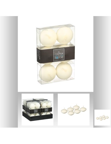 103200- bougie flo hugo iv 4.5 x6 D. 4,5 x P. 2,5 cm