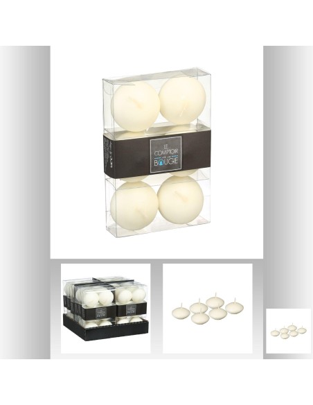 103200- bougie flo hugo iv 4.5 x6 D. 4,5 x P. 2,5 cm