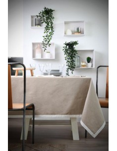 duo nappe 140x240 - lin/ecru 100%co