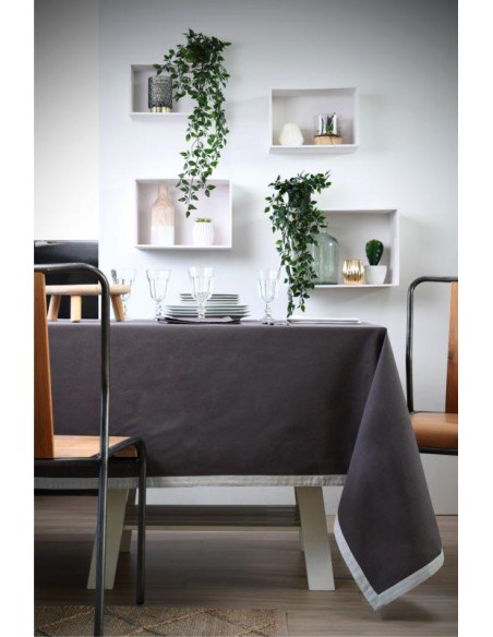 duo nappe 140x240 -gris/perle 100%co