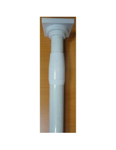 5801b110101 - tringle extensible entre-murs d22 110-200cm - blanc et or