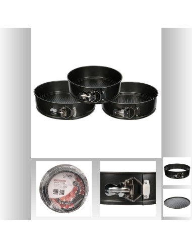 100147 - moule demontable manque x3 D. 26 x H. 6,8 cm