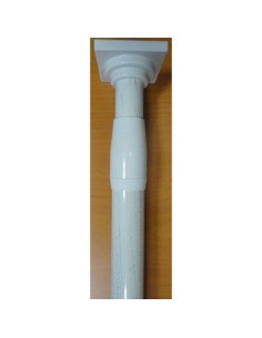 5801b135101 - tringle extensible entre-murs d22 135-250cm - blanc et or