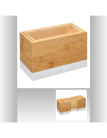 179697a-pot range couv ext blc modern L. 18 x P. 10 x H. 12 cm