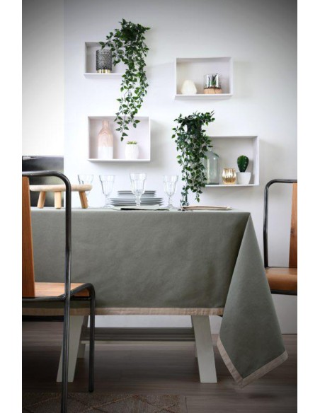 duo nappe 140x240 - kaki/lin 100%co