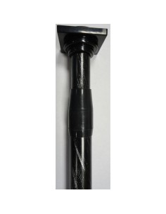 5801b7096 - tringle extensible entre-murs d22 70-120cm - noir et argent