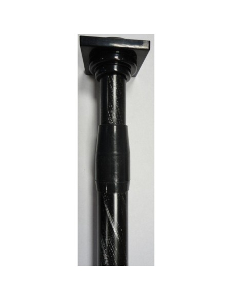 5801b7096 - tringle extensible entre-murs d22 70-120cm - noir et argent