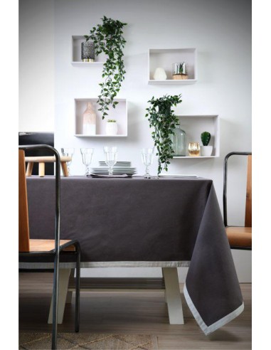 duo nappe 140x200 - gris/perle 100%co