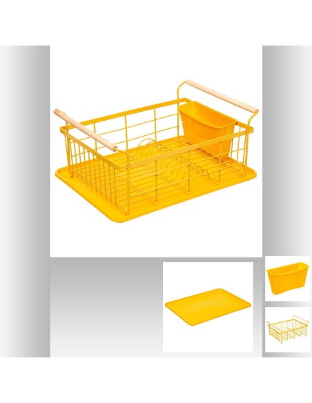 181805c- egouttoir 1niv pp+met mout mc L. 43 x P. 32 x H. 18,6 cm