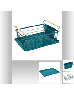 181805d - egouttoir 1niv pp+met petr mc L. 43 x P. 32 x H. 18,6 cm