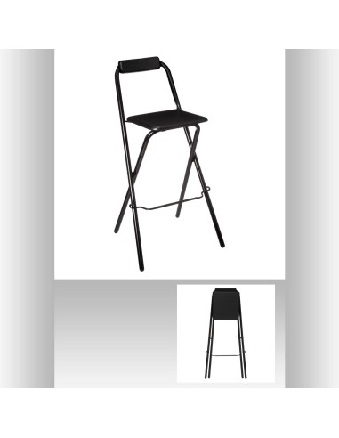 102331 - chaise bar noir louna