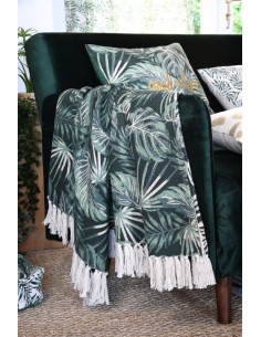 p2b737001 - vibes plaid 130x150cm / vert 100%co