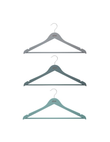 151511a-cintre bois rubber x3 couleur