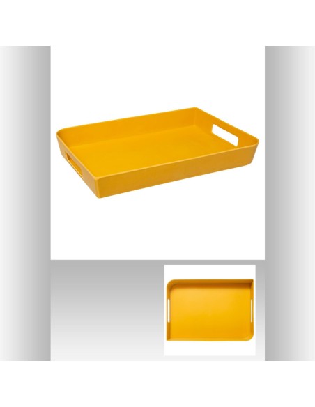 179729c - plateau mela 35x25 moutarde L. 25 x P. 4,5 x H. 35 cm