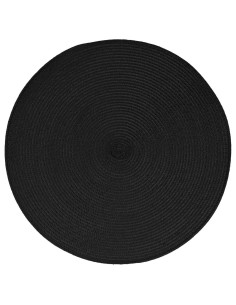 108120b - set table tresse noir d38 D. 38 x H. 0,1 cm