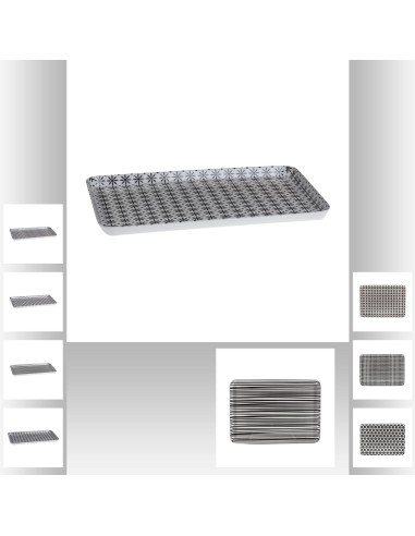 162072 - plateau mela 30x22 bohemia ass L. 30,5 x P. 21,6 x H. 1,7 cm