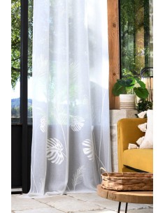 r6b679001vl - voilage taman blanc 140x260 - blanc