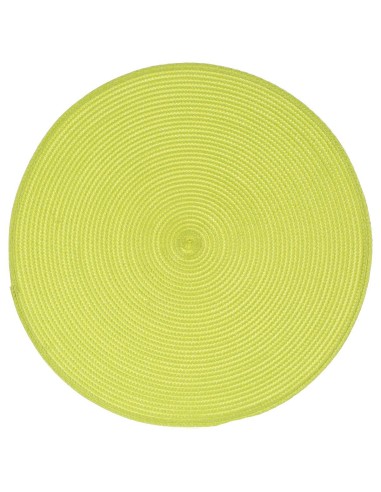 108120g - set table tresse vert d38 D. 38 x H. 0,1 cm