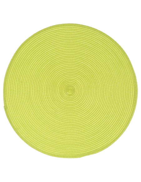108120g - set table tresse vert d38 D. 38 x H. 0,1 cm